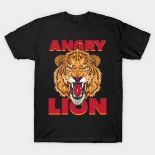 Angry Lion Head Design for all who loves wildlife T-Shirt